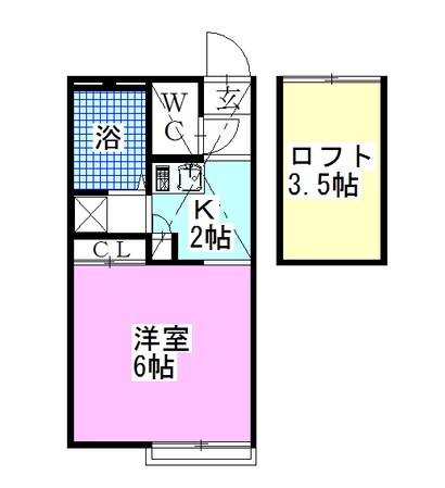 レオパレスプラテリーア２の物件間取画像